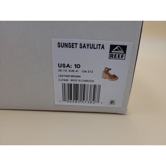 Reef sunset sayulita platform sandals Size 10 Wedge Chunky Waterproof NIB - Picture 3 of 7